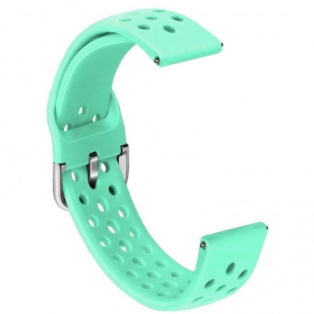 Curea silicon compatibila cu Samsung Galaxy Watch 46mm, Telescoape QR, Mint Green