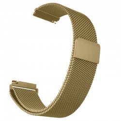 Curea Milanese Loop, compatibila Samsung Galaxy Watch 42mm telescoape QR, Retro Gold