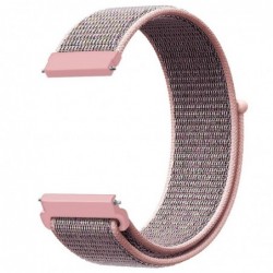 Curea material textil, compatibila cu Amazfit Pace 1, Telescoape QR, 22mm, Light Pink