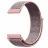 Curea material textil, compatibila cu TicWatch Pro, Telescoape QR, 22mm, Light Pink