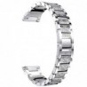 Curea otel, compatibila Samsung Galaxy Watch Active 2, telescoape Quick Release,  Silver Diamond