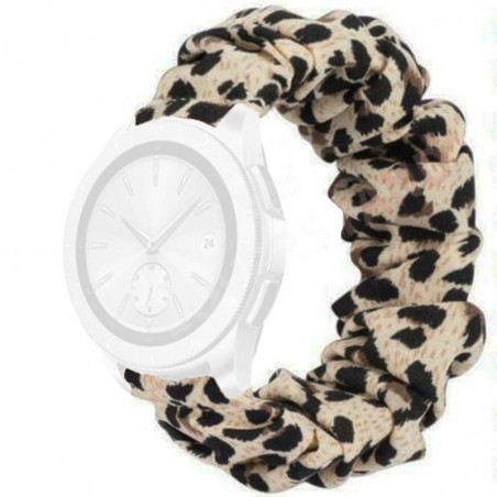 Curea textila elastica, compatibila Samsung Galaxy Watch Active 2, telescoape Quick Release, Scrunchies 8