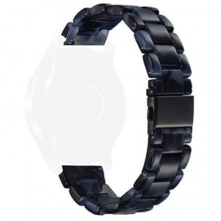 Curea polimer compatibila cu TicWatch Pro, Telescoape QR, 22mm, Dark Sea