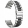 Curea otel inoxidabil compatibila cu Lg G Watch W100, Telescoape QR, 22mm, Sterling Black