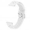 Curea din silicon, compatibila Samsung Galaxy Watch3, 45mm, telescoape Quick Release, 22mm, Alb