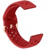 Curea din silicon, compatibila Samsung Galaxy Watch3, 45mm, telescoape Quick Release, 22mm, Rosu