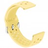 Curea din silicon, compatibila Samsung Galaxy Watch3, 45mm, telescoape Quick Release, 22mm, Galben