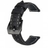 Curea piele naturala, compatibila Samsung Galaxy Watch3 40mm, telescoape Quick Release, Negru