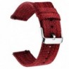 Curea material textil, compatibila Huawei Watch 2 Sport, telescoape QR, Mahon Red