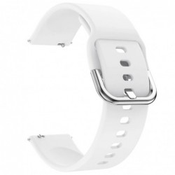 Curea din silicon compatibila cu Amazfit Pace 1, Telescoape QR, 22mm, Daisy White