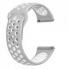 Curea silicon compatibila Huawei Watch GT 2 Pro, telescoape Quick Release, 22mm, Alb/Gri