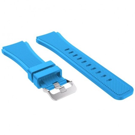 Curea silicon compatibila Huawei Watch GT 2 Pro, telescoape Quick Release, 22mm, Lite blue
