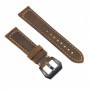 Curea piele naturala, compatibila Samsung Galaxy Watch 4, 40mm, telescoape Quick Release,  Brown