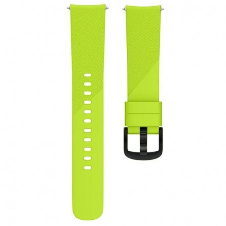 Curea silicon, compatibila Samsung Galaxy Watch 4, 44mm, telescoape Quick Release, Verde