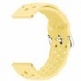 Curea silicon, compatibila Samsung Galaxy Watch 4, 44mm, Telescoape QR, Galben