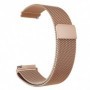 Curea tip Milanese Loop, compatibila Samsung Galaxy Watch 4, 44mm, telescoape Quick Release, Pink Rose, Size S
