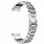 Curea otel, compatibila Samsung Galaxy Watch 4 Classic, 46mm, telescoape Quick Release, Silver Diamond