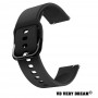 Curea din silicon compatibila cu Honor Magic Watch 2 46mm, VD Very Dream, 22mm, Black Coal