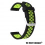 Curea din silicon compatibila cu Honor Magic Watch 2 46mm, VD Very Dream, 22mm, Black Lime