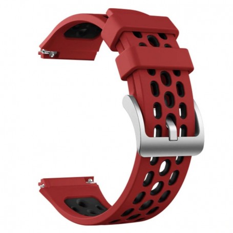 Curea din silicon compatibila cu Huawei Watch GT 2e, VD Very Dream®, telescoape QR, FireBrick Red