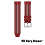 Curea din silicon compatibila cu Huawei Watch GT 2e, VD Very Dream®, telescoape QR, FireBrick Red