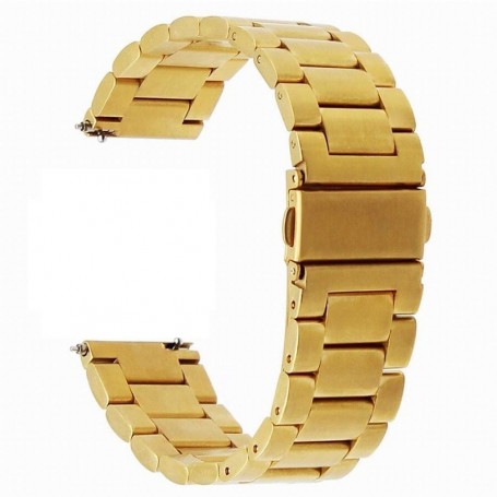 Curea din metal, compatibila Huawei Watch GT 3 42mm, telescoape Quick Release,  Auriu