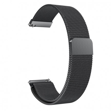 Curea Milanese Loop Slim, compatibila Huawei Watch GT 3 42mm, telescoape Quick Release,  Negru