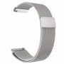 Curea Milanese Loop Slim, compatibila Huawei Watch GT 3 42mm, telescoape Quick Release,  Argintiu