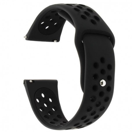 Curea silicon, compatibila Huawei Watch GT 3 42mm, VD Very Dream®, telescoape QR, Negru