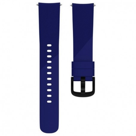 Curea silicon, compatibila Huawei Watch GT 3 42mm, telescoape Quick Release,  Dark Blue