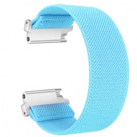 Curea textila elastica, compatibila Huawei Watch GT 3 42mm, telescoape Quick Release, Uranian Blue