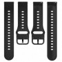 Curea hibrid piele-silicon compatibila cu Samsung Gear 2 Neo, Telescoape QR, 22mm, Iron Black