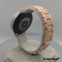 Curea otel, compatibila Samsung Galaxy Watch 4 Classic, 46mm, telescoape Quick Release, Rose Gold Diamond