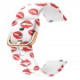 Curea silicon, compatibila Huawei Watch GT 3 42mm, telescoape Quick Release,  Red Kiss
