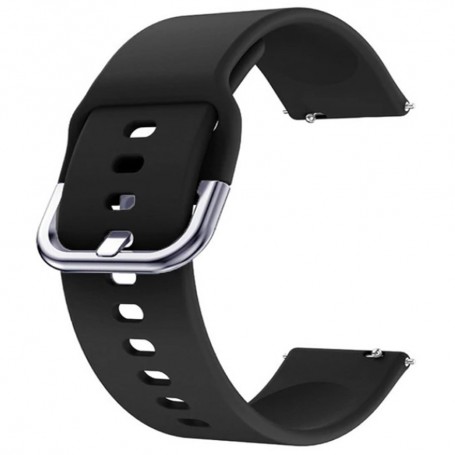 Curea din silicon compatibila cu Huawei Watch GT 3 46mm, Telescoape QR, 22mm, Pitch Black