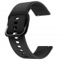 Curea silicon, compatibila Huawei Watch GT 3 42mm, telescoape Quick Release,  Black Coal
