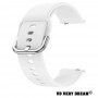 Curea silicon, compatibila Huawei Watch GT 3 42mm, telescoape Quick Release, Daisy White