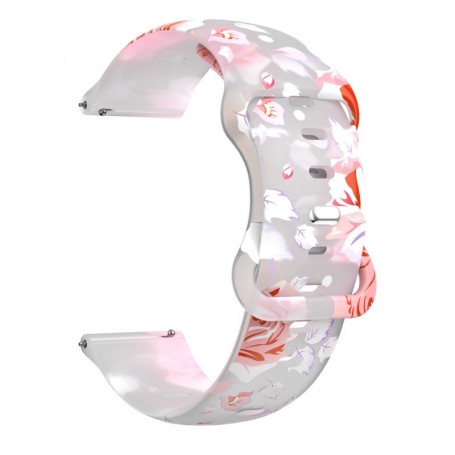 Curea silicon, compatibila Moto 360 42mm generatia 2, VD Very Dream®, Quick Release, Transparent Rose
