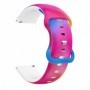 Curea silicon, compatibila Samsung Galaxy Watch 4, 44mm, VD Very Dream®, Quick Release,  Blue Fusion
