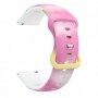Curea silicon, compatibila Samsung Galaxy Watch Active 2, VD Very Dream®, Quick Release, Pink Powder