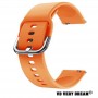 Curea din silicon compatibila cu Samsung Galaxy Watch 46mm, Telescoape QR, 22mm, Orange Fire