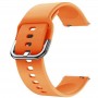 Curea din silicon compatibila cu Samsung Galaxy Watch 46mm, Telescoape QR, 22mm, Orange Fire