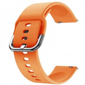 Curea din silicon compatibila cu Amazfit Pace 1, Telescoape QR, 22mm, Orange Fire