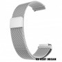 Curea tip Milanese Loop, compatibila Huawei Watch GT 3 42mm, telescoape Quick Release,  Silver