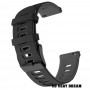 Curea silicon compatibila Huawei Watch GT 3 46mm, VD Very Dream®, Telescoape QR, 22mm, Sable Black