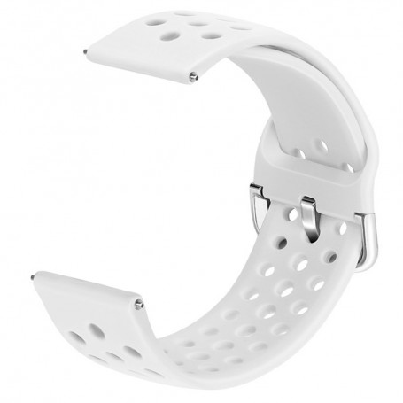 Curea din silicon, compatibila Huawei Watch GT 3 46mm, VD Very Dream®, telescoape QR, Alb