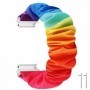 Curea textila elastica, compatibila Amazfit GTS 4, telescoape Quick Release, Scrunchies 4