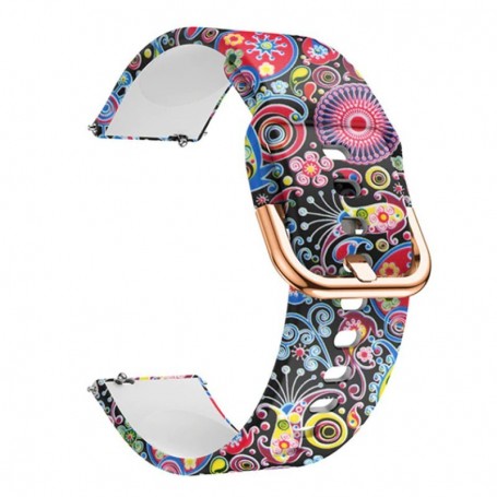Curea silicon, compatibila Amazfit GTS 4, telescoape QR, Color Joy