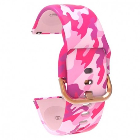 Curea silicon, compatibila Amazfit GTS 4, telescoape QR, Pink Candy