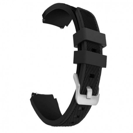Curea silicon, compatibila Amazfit GTS 4, telescoape Quick Release, Black Edge
